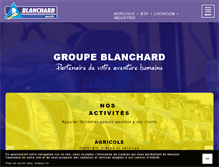 Tablet Screenshot of groupeblanchard.com